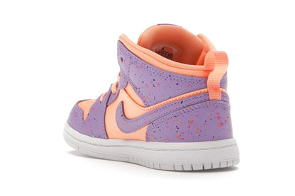 Jordan 1 Mid Paint Splatter Orange Purple (TD)