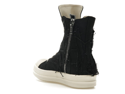 Rick Owens DRKSHDW Slashed Sneaks Black Milk