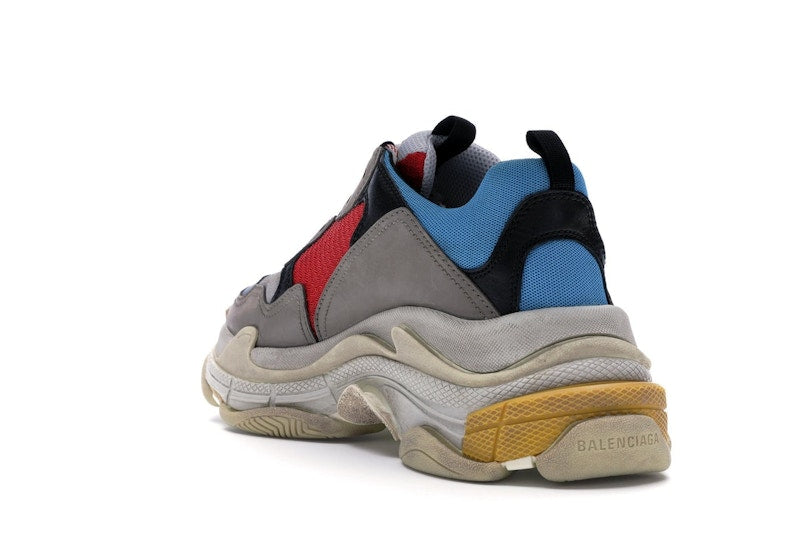 Balenciaga Triple S Grey Red Blue (2018 Reissue)