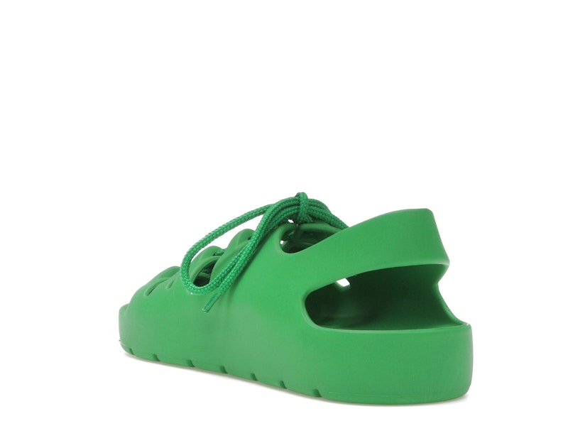 Bottega Veneta Jelly Lace Up Sandal Green