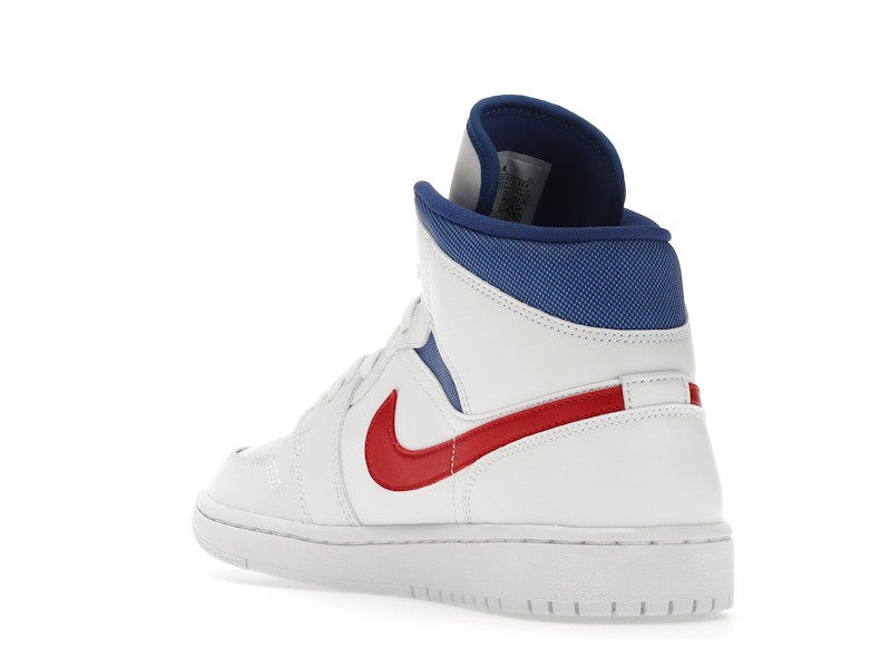 Jordan 1 Mid White Red Royal (Women's)