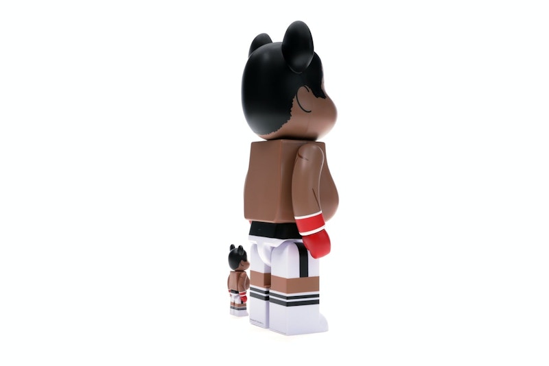 Bearbrick Muhammad Ali 100% & 400% Set Brown
