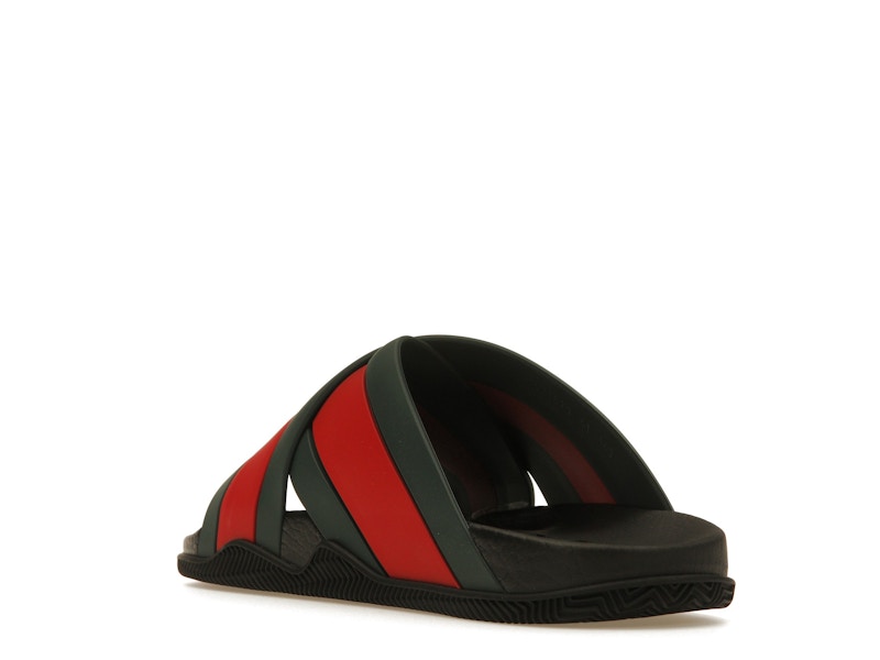 Gucci Web Slide Black Rubber (Women's)