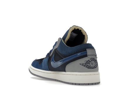 Jordan 1 Low SE Craft Obsidian French Blue Ashen Slate White