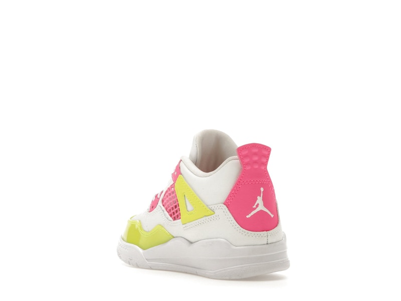 Jordan 4 Retro White Lemon Pink (PS)