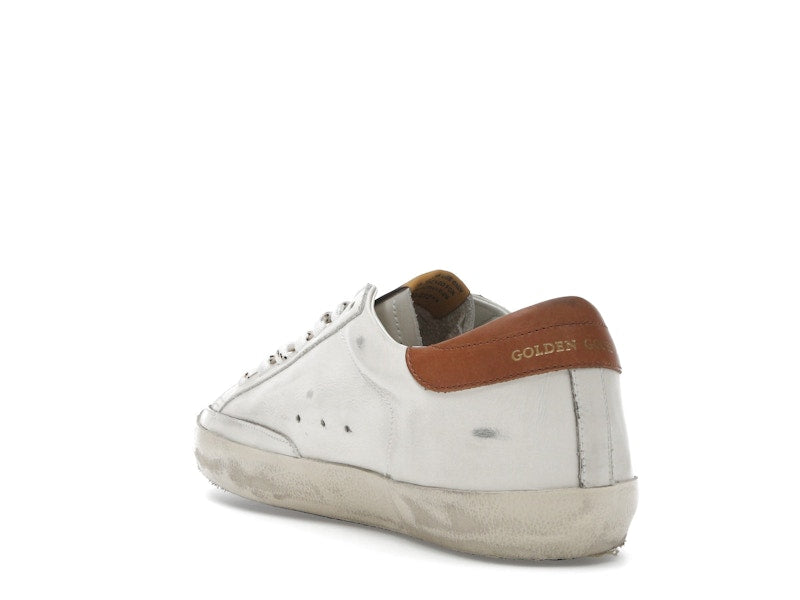 Golden Goose Super-Star White Grey Brown Heel Tab