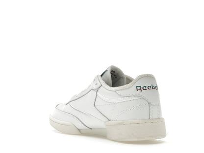Reebok Club C 85 White Teal Burgundy Logo