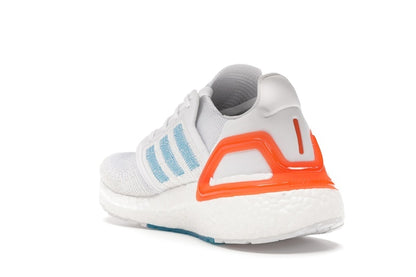 adidas Ultra Boost 20 White Sharp Blue True Orange