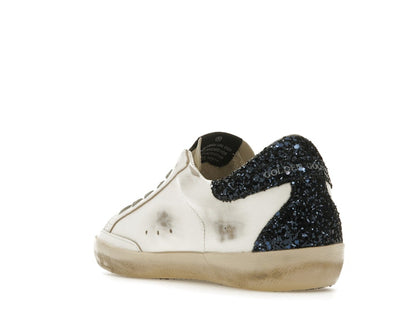 Golden Goose Super-Star White Blue Glitter (Women's)