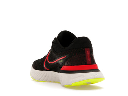 Nike React Infinity Run Flyknit 3 Black Siren Red Volt