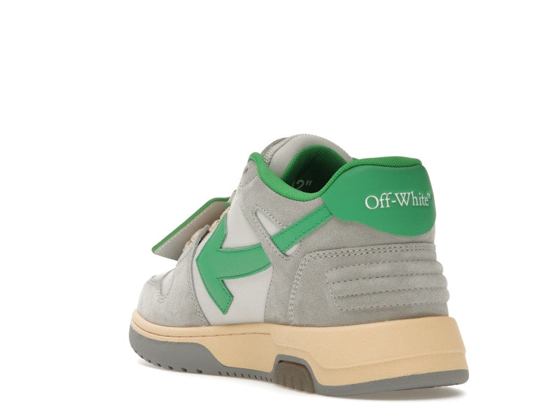 OFF-WHITE Out Of Office OOO Low Tops Light Grey Green