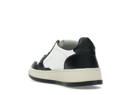 Autry Medalist Leather Low White Black (Women's)
