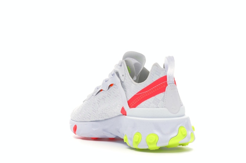 Nike React Element 55 White Crimson Volt