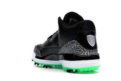 Jordan 3 Retro Golf Black Green Glow