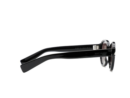 Saint Laurent Round-Frame Acetate Sunglasses Black/Black/Black (SL546-30013743-001)