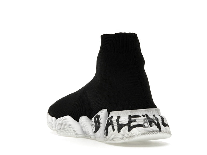 Balenciaga Speed 2.0 Graffiti Recycled Knit Black (Women's)