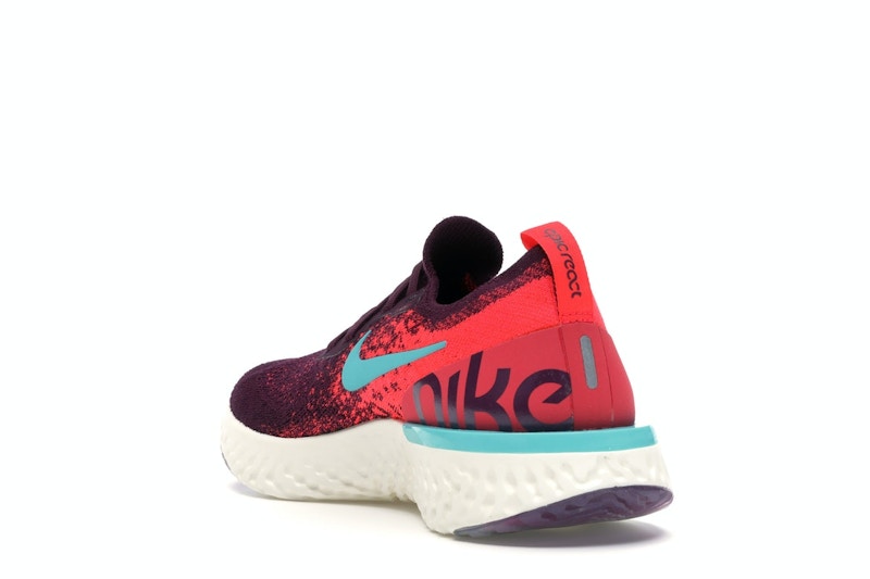 Nike Epic React Flyknit Bordeaux Hyper Jade (Women's)