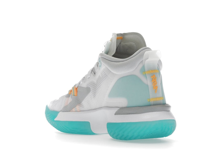 Jordan Zion 1 White Dynamic Turquoise