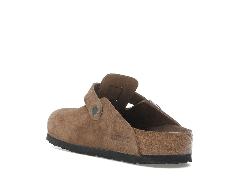 Birkenstock Boston Soft Footbed Suede Dark Tea Tonal
