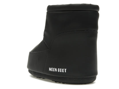 Moon Boot No Lace Rubber Boot Black