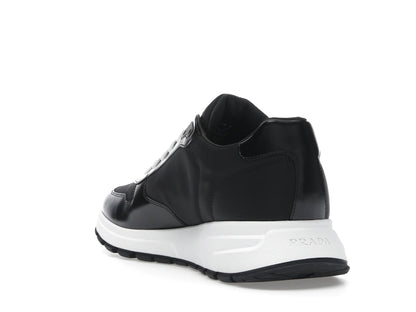 Prada PRAX 01 Sneakers Re-Nylon Brushed Leather Black White