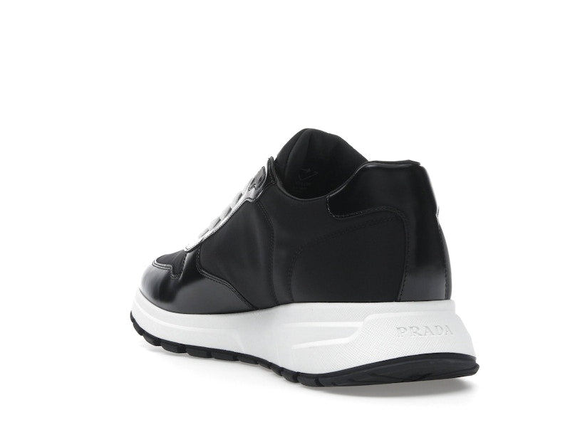 Prada PRAX 01 Sneakers Re-Nylon Brushed Leather Black White