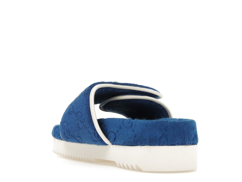 adidas x Gucci GG Platform Sandal Blue