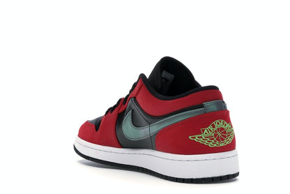 Jordan 1 Low Black Green Pulse Gym Red