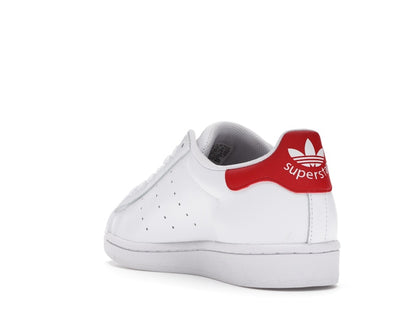 adidas Superstan White Scarlet