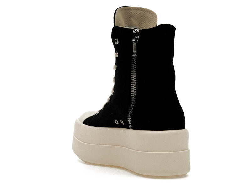 Rick Owens DRKSHDW Mega Bumper Canvas Sneaks Black Milk