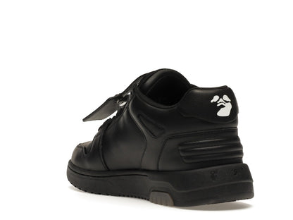 OFF-WHITE OOO Low Tops "For Walking" Black White