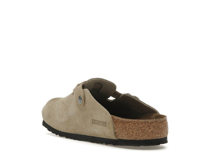 Birkenstock Boston Braided Suede Taupe