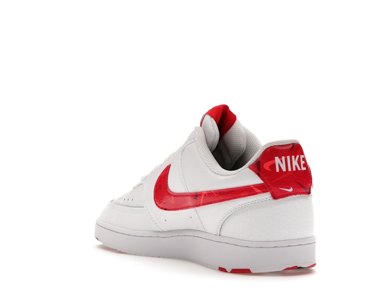 Nike Court Vision Low Swoosh Print Red
