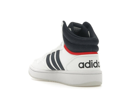adidas Hoops 3.0 White Navy Red