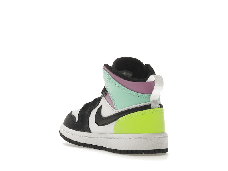 Jordan 1 Mid Pastel Black Toe (PS)