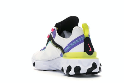 Nike React Element 55 White Psychic Purple Hyper Pink