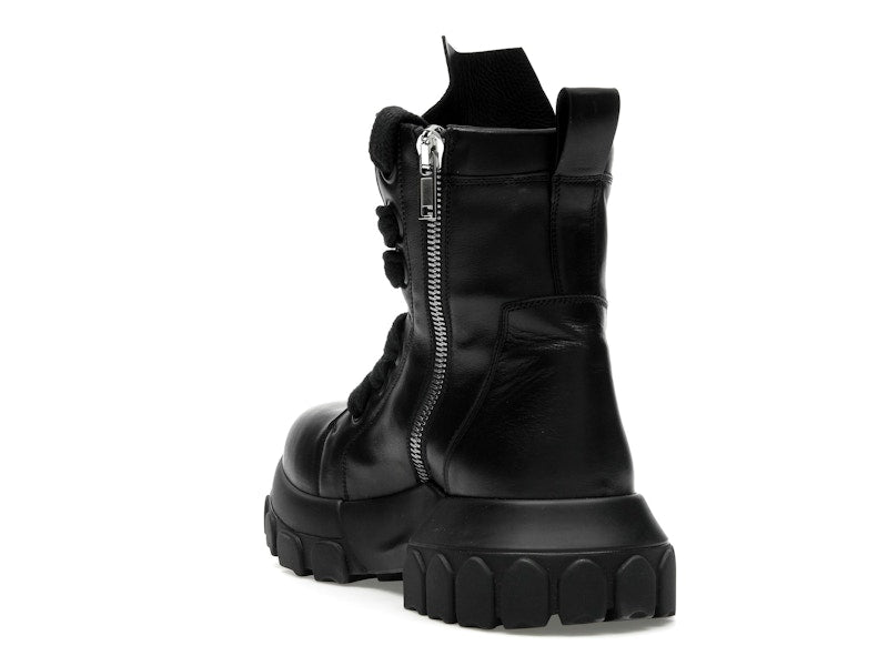 Rick Owens Lido Jumbo Laced Bozo Tractor Black