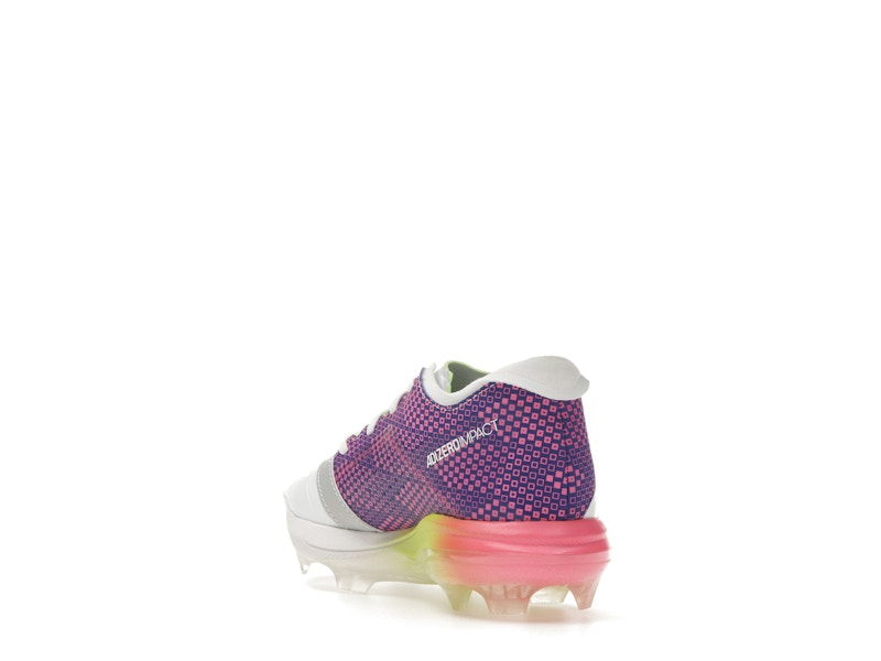 adidas Adizero Impact TPU Warp Speed Cloud White Lucid Blue Lucid Pink (GS)