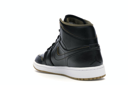 Jordan 1 Retro Mid Black Metallic Gold
