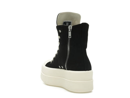 Rick Owens Hollywood DRKSHDW Double Bumper High Black Pearl Milk (Women's)