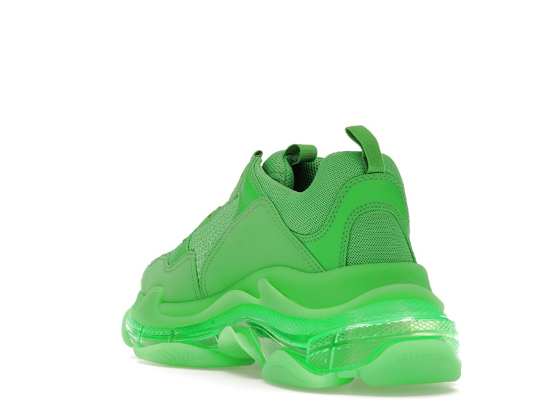 Balenciaga Triple S Clear Sole Bright Green