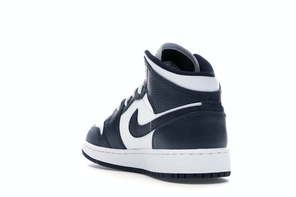 Jordan 1 Mid White Metallic Gold Obsidian (GS)