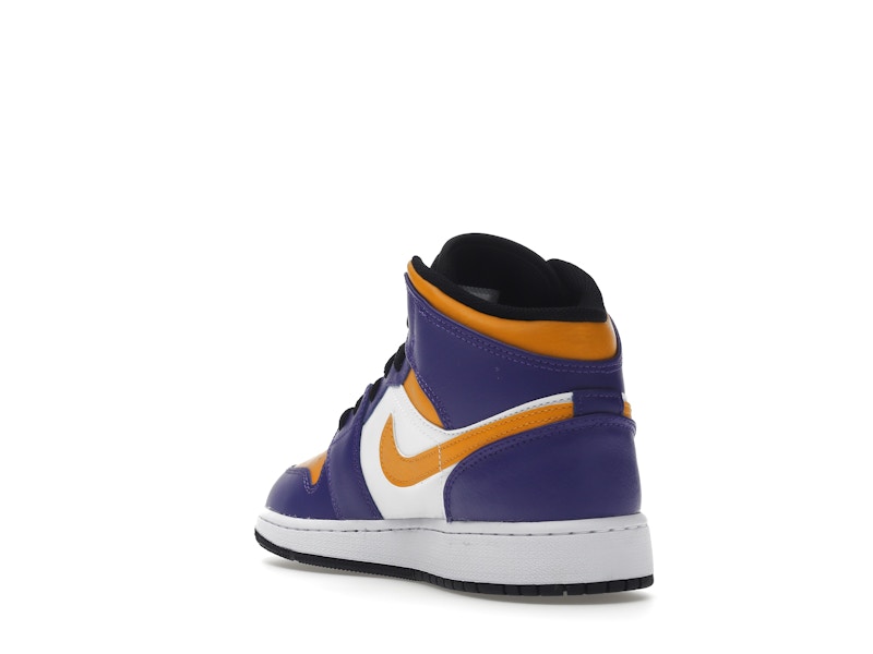 Jordan 1 Mid Lakers (2022) (GS)