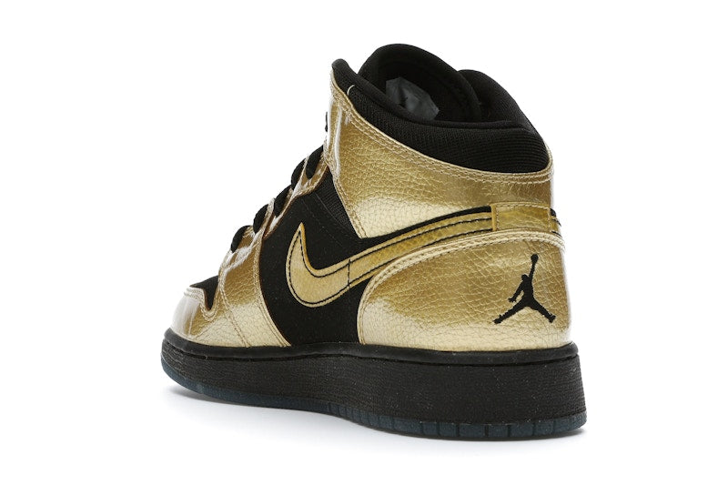 Jordan 1 Mid Metallic Gold Coin Black (GS)