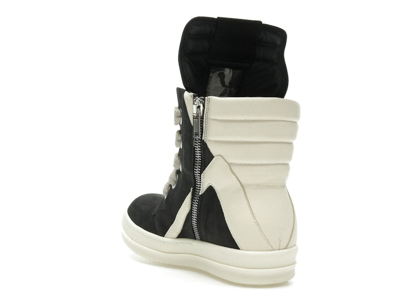 Rick Owens Geobasket Jumbo Lace High Black Milk