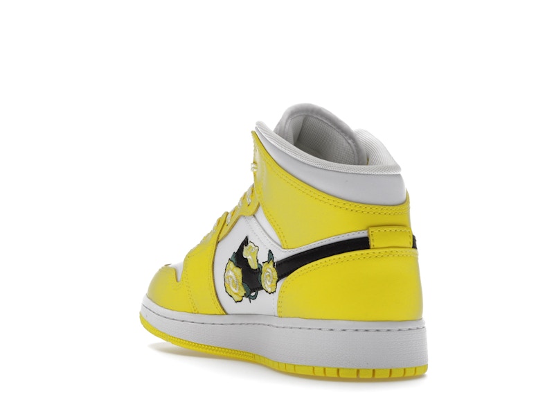 Jordan 1 Mid Dynamic Yellow Floral (GS)