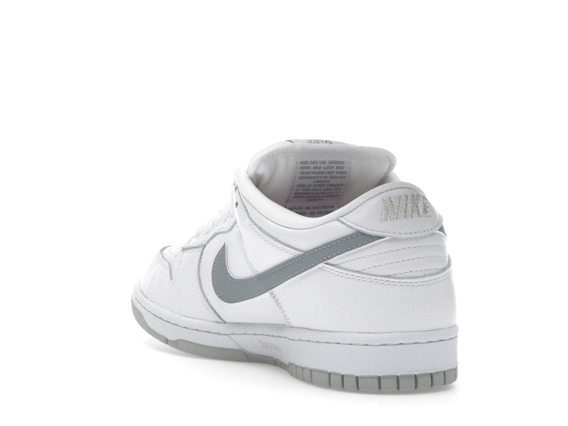 Nike SB Dunk Low Supreme 94 White Metallic Silver
