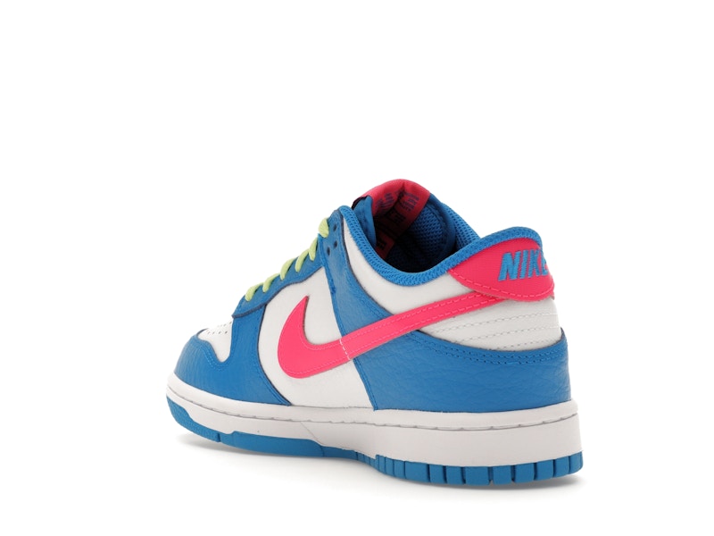 Nike Dunk Low Photo Blue White Light Lemon Twist Hyper Pink (GS)