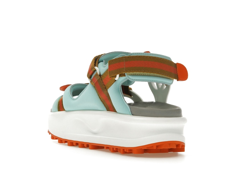 Gucci Colour Block Platform Sandal White Blue Orange (Women's)