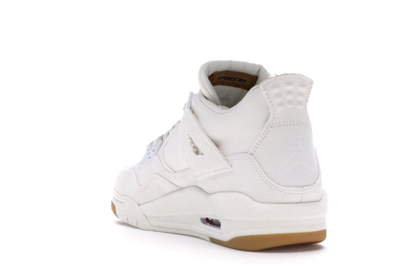 Jordan 4 Retro Levi's White (GS) (Blank Tag)
